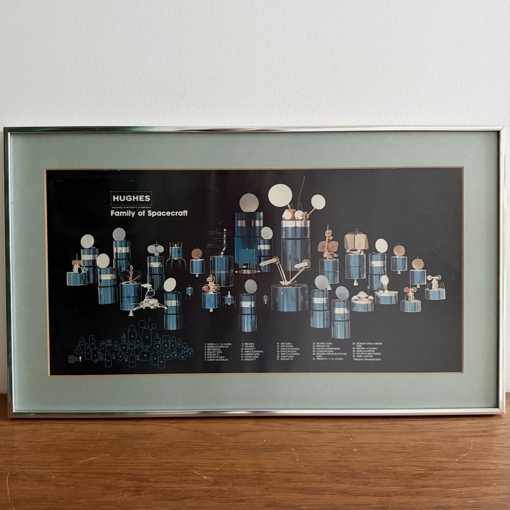 Hughes Family of Spacecraft 1980's Space & Communications Company Satellite NASA